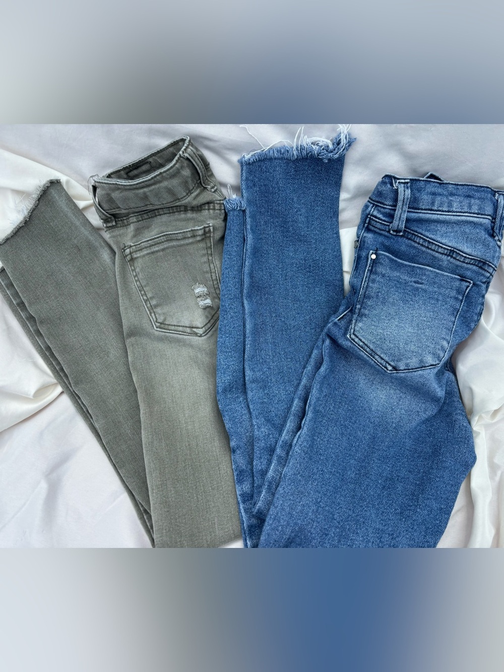 2x Set of Celebrity Pink High Rise Ankle Skinny  Distressed Jeans
